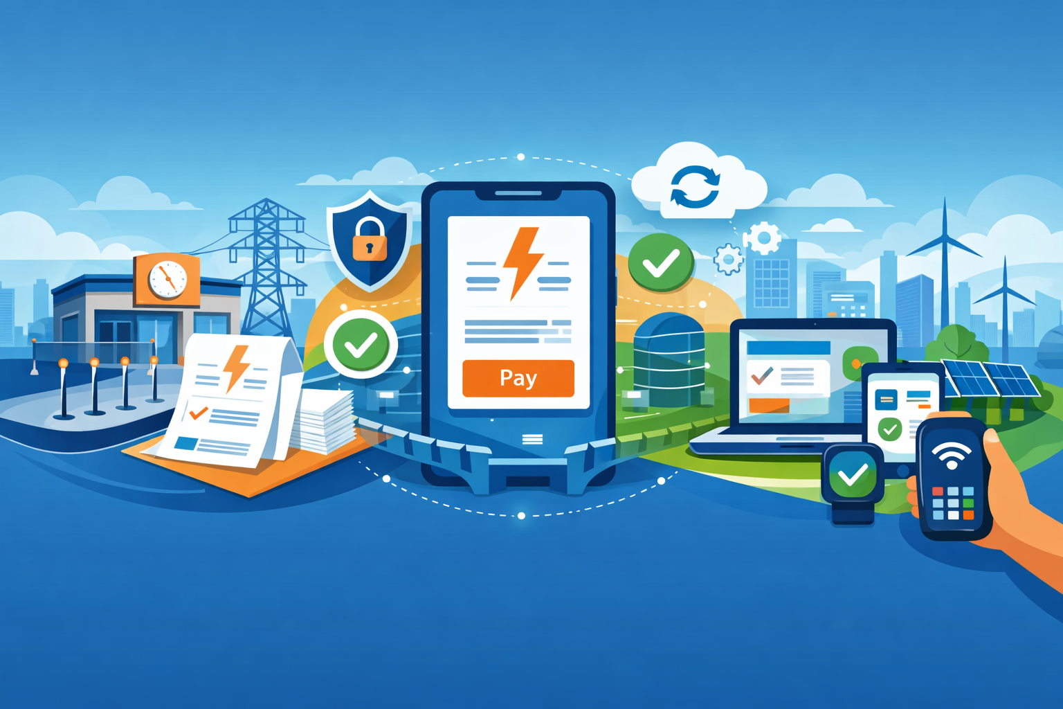 حلول Monetyxfau الرقمية لفواتير الكهرباء