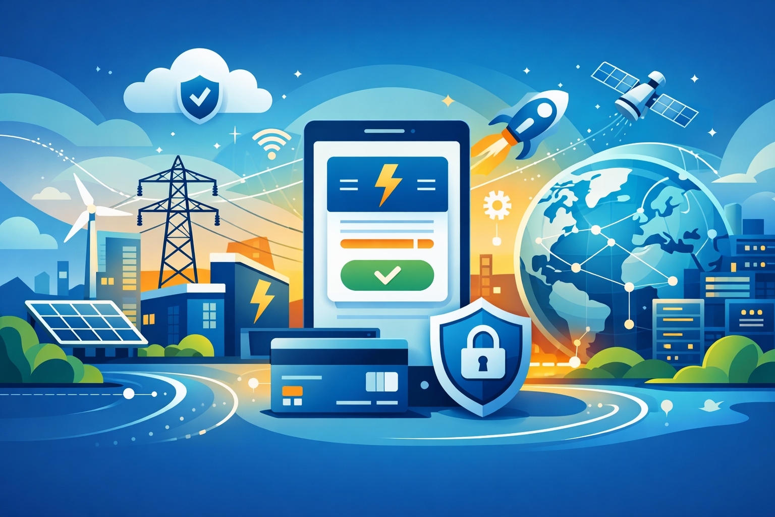 سداد فواتير الكهرباء الفوري عبر Monetyxfau